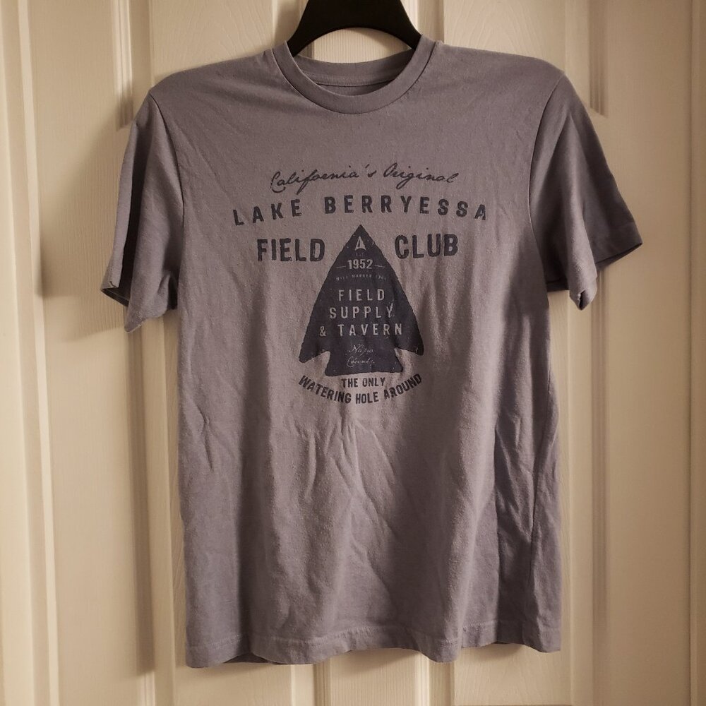 3/$10 Old Navy Mens Small Graphic Tee Light Blue Napa California Creweck T-Shirt